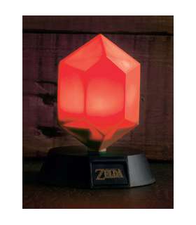 Mini Lámpara 3D Zelda Red Rupee Icon