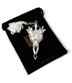 Colgante Arwen Bañado en Plata. El Señor de los Anillos