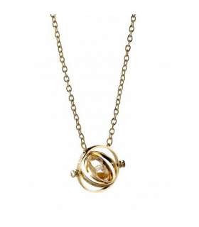 Harry Potter collar con colgante giratiempo - dorado
