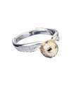 Harry Potter Anillo del snitch dorado en acero inoxidable