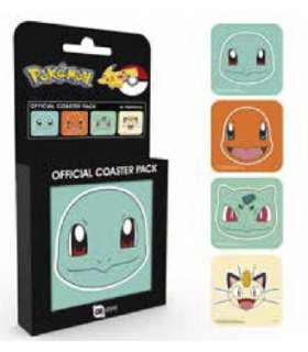Pokemon Pack de 4 Posavasos Faces