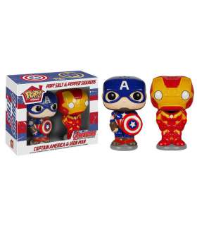 Vengadores La Era de Ultrón POP! Home Salero y Pimentero Captain American & Iron Man