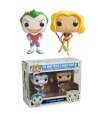 2 PACK DC SUPER HEROES FUNKO POP THE JOKER (BEACH) & HARLEY QUINN