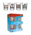 Wonder Woman Pack de 4 Vasos de Chupitos 60´s Pop