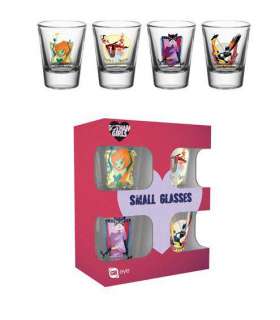 DC Comics Pack de 4 Vasos de Chupitos Gotham Girls