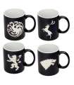 Game of thrones Pack de 4 Tazas Logos Collector's Edition