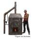 Pesadilla en Elm Street Diorama Horno de Freddy 23 cm