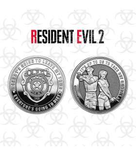 Resident Evil 2 Moneda Raccoon Police Silver Edition