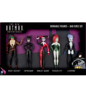 The new Batman adventures pack 5 figuras flexibles -bad girls set