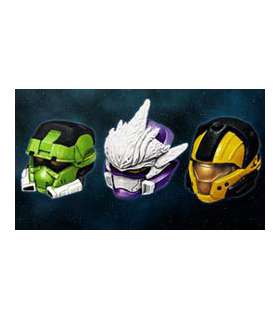 Halo Helmet 3-Packs Series 2 Set nº 4 8cm