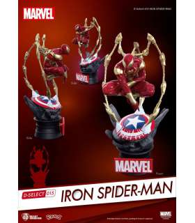 Marvel Diorama PVC D-Select Iron Spider-Man 16 cm