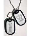 Titanfall Chapas de Identificación con cadena Combat Certified Pilot