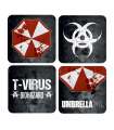 Resident Evil Pack de 4 Posavasos 3D Umbrella