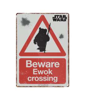 Star Wars Placa de Chapa Ewok 21 x 15 cm