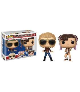 2 PACK MARVEL VS CAPCOM INFINITE FUNKO POP CAPTAIN MARVEL VS CHUN-LI