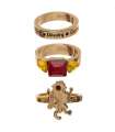 Harry Potter Set de 3 Anillos Gryffindor