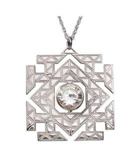 El Hobbit Un Viaje inesperado Colgante con Collar Arkenstone (plata de ley)