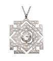El Hobbit Un Viaje inesperado Colgante con Collar Arkenstone (plata de ley)