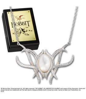 El Hobbit Un Viaje Inesperado Collar Galadriel´s Brooch (Plata de ley)