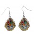 Harry Potter Pendientes Hogwarts Crest (plateado)