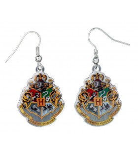 Harry Potter Pendientes Hogwarts Crest (plateado)