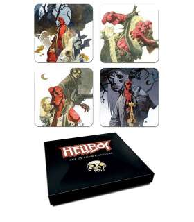 Hellboy Posavasos Set Mignolas Classic Watercolors