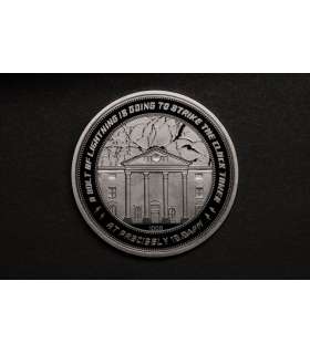 Regreso al Futuro Moneda 25th Anniversary Clock Tower Silver Edition