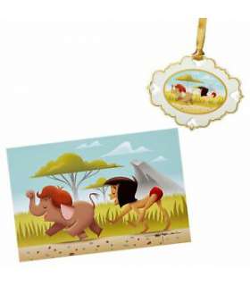 Disney Artist Series Sketchbook Ornament Lithograph Set El Libro de la Selva