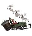 Tim Burton´s Nightmare before Christmas Estatua PVC Jack and Sleigh