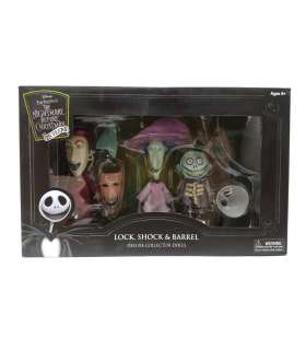Tim Burton´s Nightmare before Christmas Lock Shock and Barrel deluxe dolls