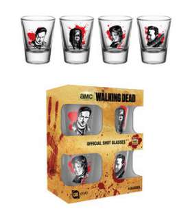 Set 4 mini vasos The Walking Dead