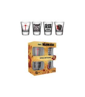 Set 4 mini vasos The Walking Dead